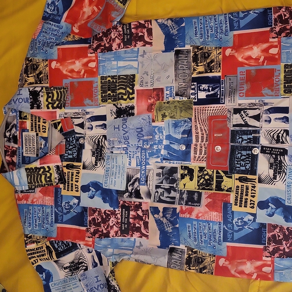 RARE *LOCKWOOD51* Set button down w shorts,The print is amazing and worn twice